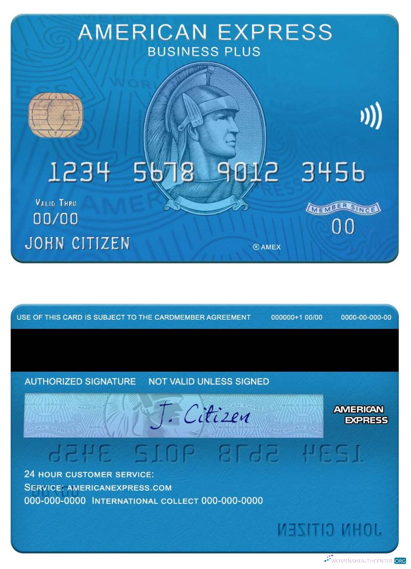 Download USA Citizens bank amex blue business plus card Photoshop template